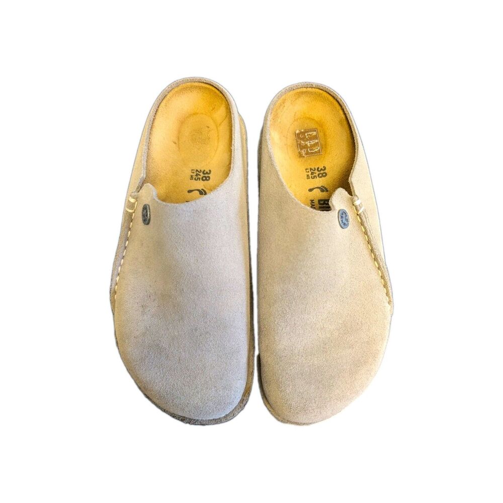 Birkenstock Zermatt Premium Suede Slip-On Clog Light Gray EU 38 US 7.5
